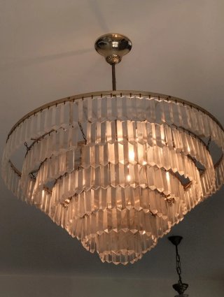 Lámpara de cristal estilo bohemio