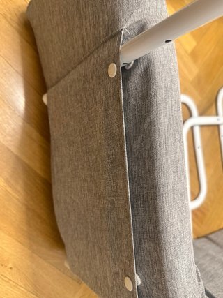 Barrera de Cama Acolchada Gris