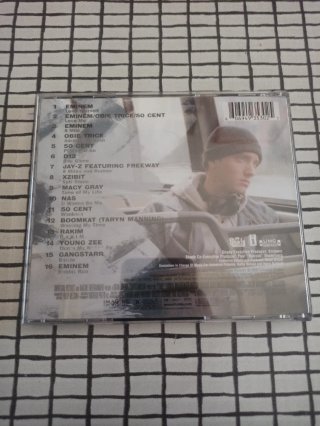 CD BSO 8 Mile Eminem Nas Rakim 50 Cent Jay Z