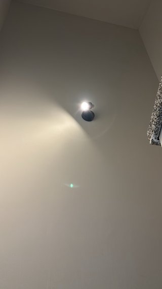 Lámpara de pared/techo negra
