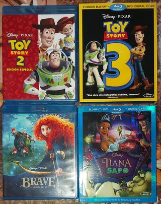 Pack 4 Películas Blu-ray Disney Pixar