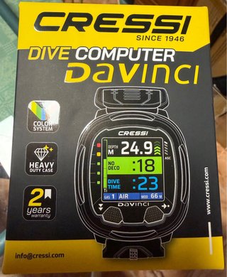 Ordenador de buceo Cressi Davinci negro-azul