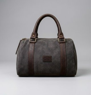 Bolso de mujer cuero y ante.