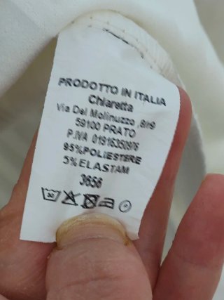Abito asimmetrico con plissé Made in Italy