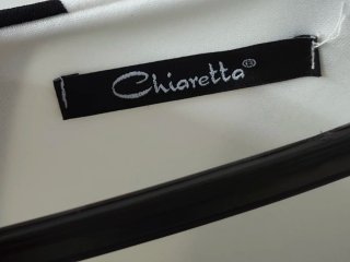 Abito asimmetrico con plissé Made in Italy