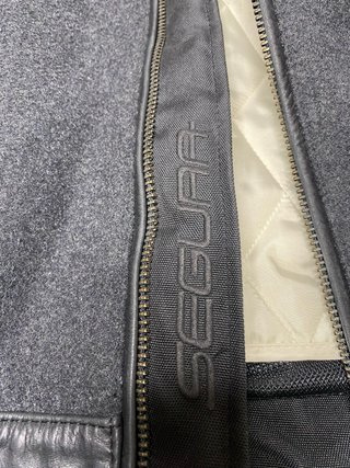 : Chaqueta Moto Segura Vintage Cuero/Textil L