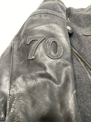 : Chaqueta Moto Segura Vintage Cuero/Textil L