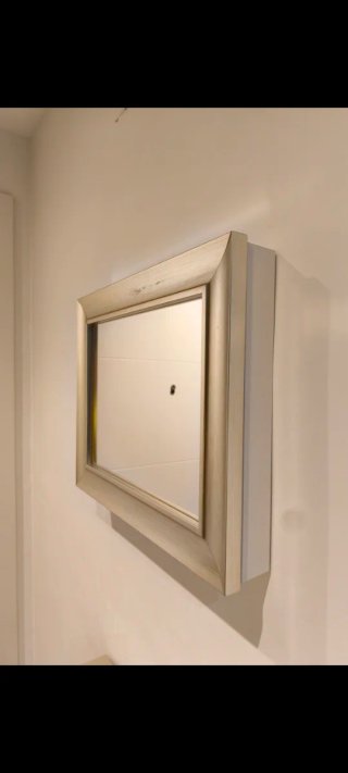 Espejo decorativo dorado y plateado