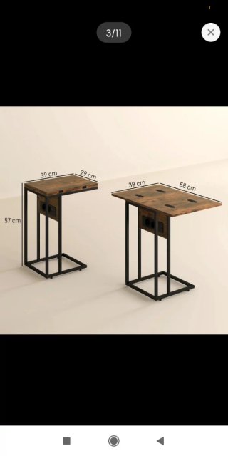Mesa Auxiliar Sofá Plegable + Carga