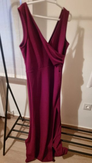 Vestido largo fiesta morado