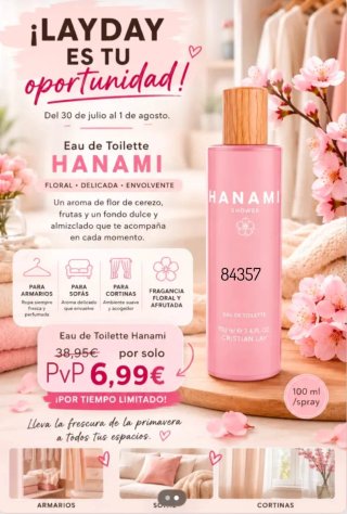 Eau de Toilette Hanami Cristian Lay 100ml