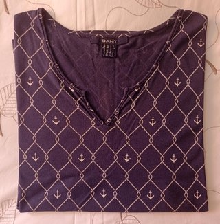 Blusa Gant Azul Marino Anclas
