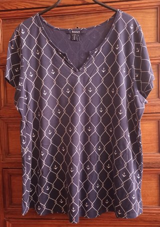 Blusa Gant Azul Marino Anclas