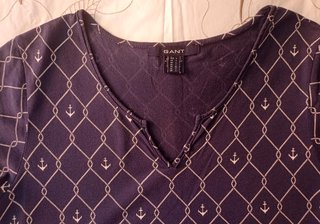 Blusa Gant Azul Marino Anclas