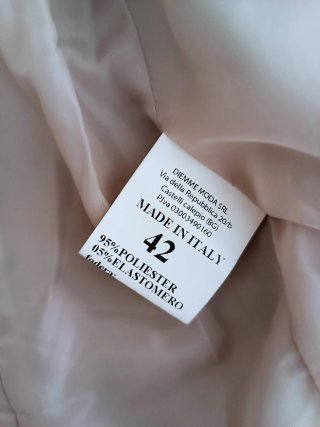 Giacca donna panna due bottoni