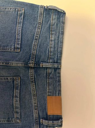 Pantalones vaqueros cargo acampanados