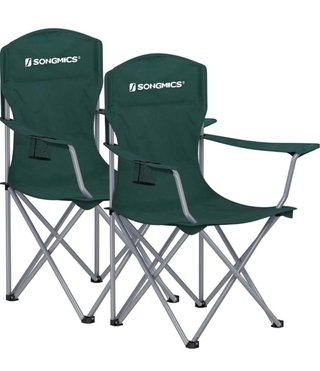 Silla de camping SONGMICS plegable verde