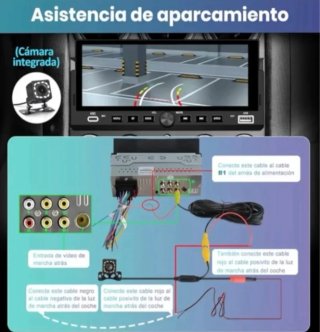 Radio Coche Pantalla 6,86 1 Din Carplay/Android