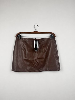 Falda efecto piel H&M Talla M