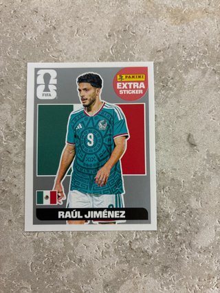 Panini Extra Sticker Raúl Jiménez Plata