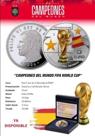 Moneda Campeones del Mundo FIFA 2026