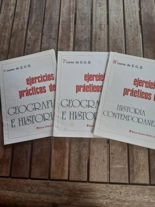 Ejercicios de Geografía e Historia EGB 1978-1980