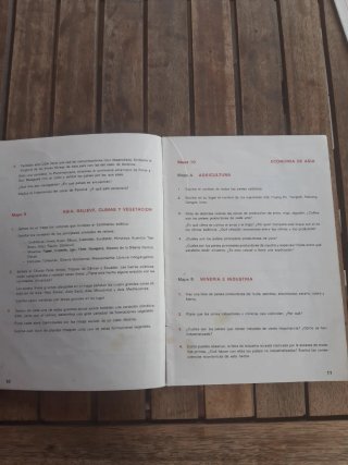 Ejercicios de Geografía e Historia EGB 1978-1980