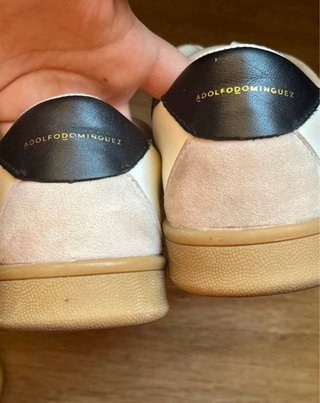 Zapatillas Adolfo Dominguez Beige/Blanco