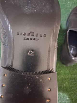 Scarpe Richmond Uomo Pelle Argento Tg 42