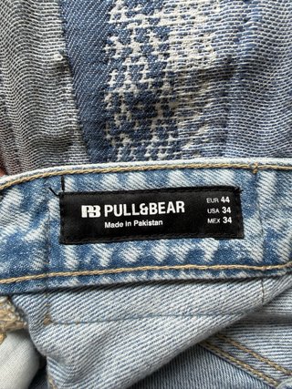 Pantalón vaquero ancho azul claro