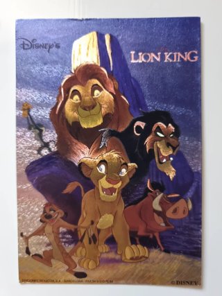 Lote de 9 Postales Disney: El Rey León, Aladdin ..