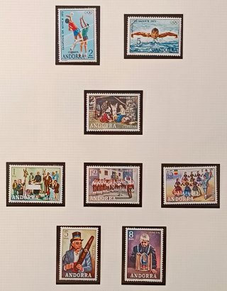 Sellos Andorra Española. Colección 1948 a 1992.MNH