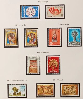 Sellos Andorra Española. Colección 1948 a 1992.MNH