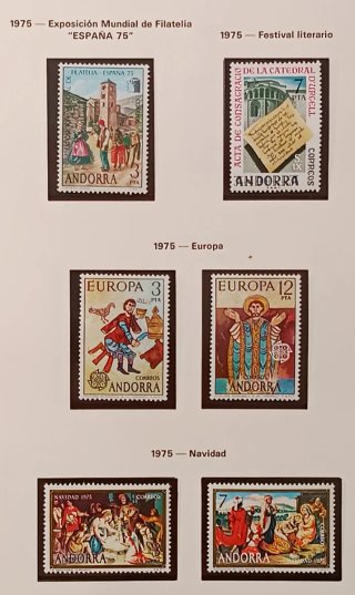 Sellos Andorra Española. Colección 1948 a 1992.MNH