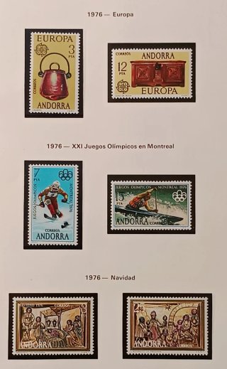 Sellos Andorra Española. Colección 1948 a 1992.MNH