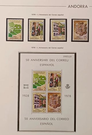 Sellos Andorra Española. Colección 1948 a 1992.MNH