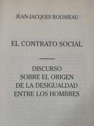 El contrato social – Jean-Jacques Rousseau