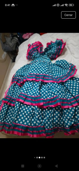 Traje Flamenca Vintage Talla 12-14