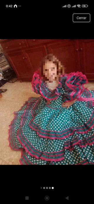 Traje Flamenca Vintage Talla 12-14
