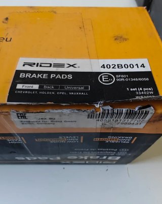 Discos y Pastillas Freno Ridex Opel