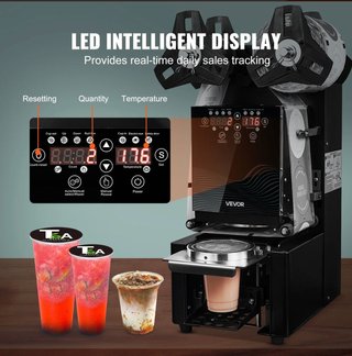 Máquina Selladora Vasos Automática - VEVOR