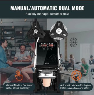 Máquina Selladora Vasos Automática - VEVOR