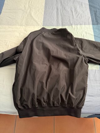 Chaqueta bomber negra hombre
