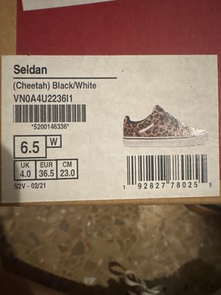 Vans leopardo talla 36.5