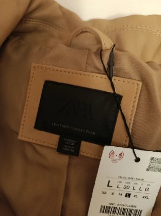 Cazadora Piel Zara Edición Limitada Mujer