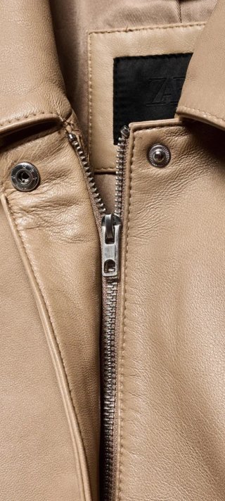 Cazadora Piel Zara Edición Limitada Mujer