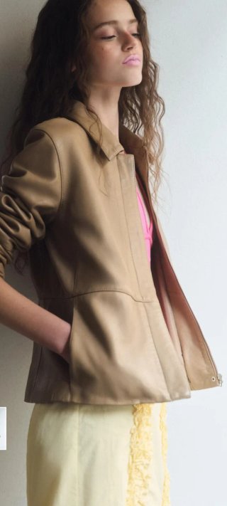 Cazadora Piel Zara Edición Limitada Mujer