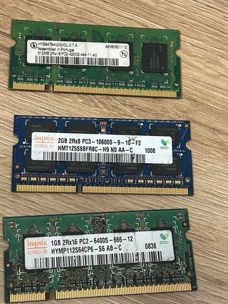 Lote memorias DDR2 DDR3 DDR4
