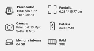 Huawei P Smart 2019 Negro/Azul Marino