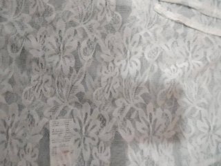 Top corto encaje blanco Doris M